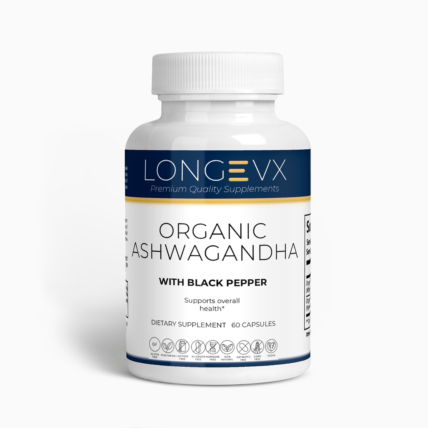 Organic Ashwagandha - LongeVX