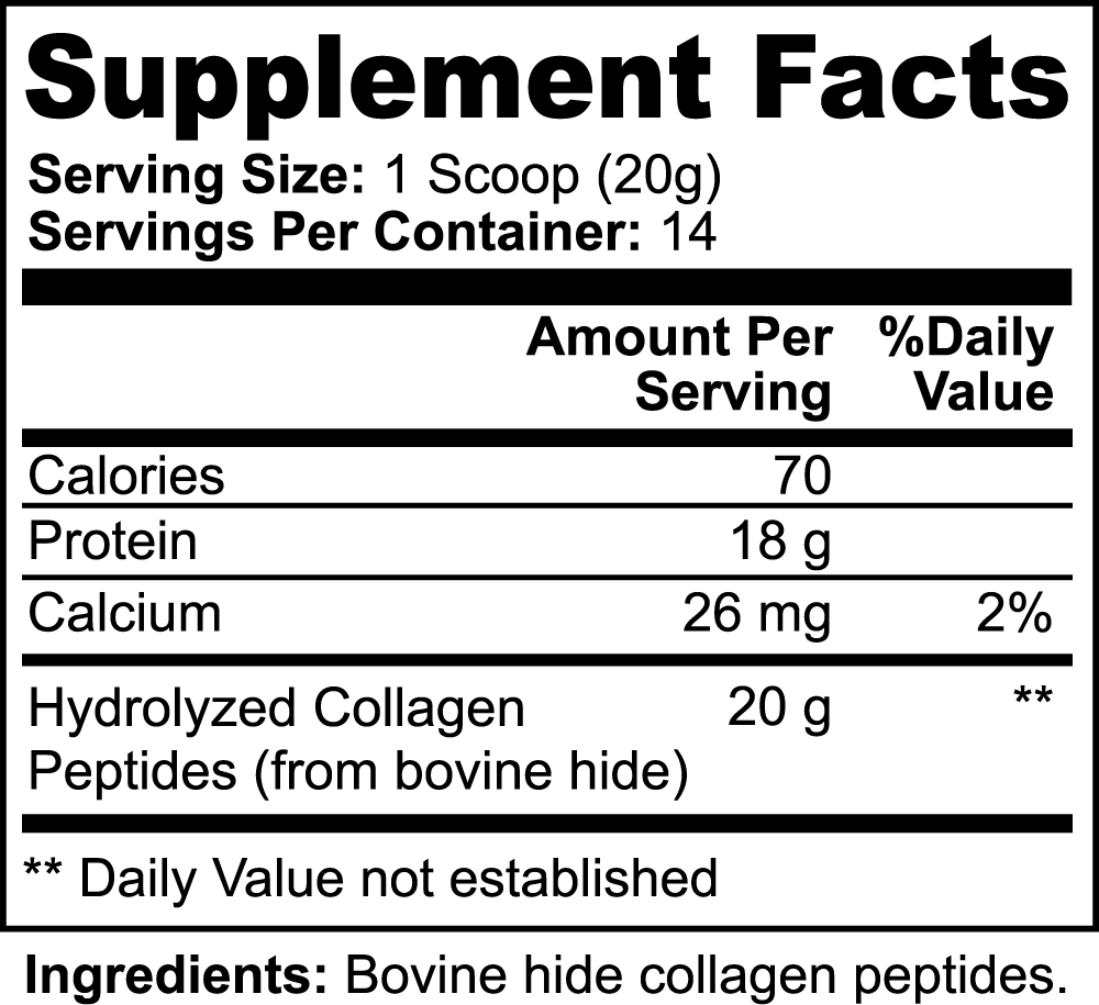 Grass-Fed Collagen Peptides (Unflavored) - LongeVX