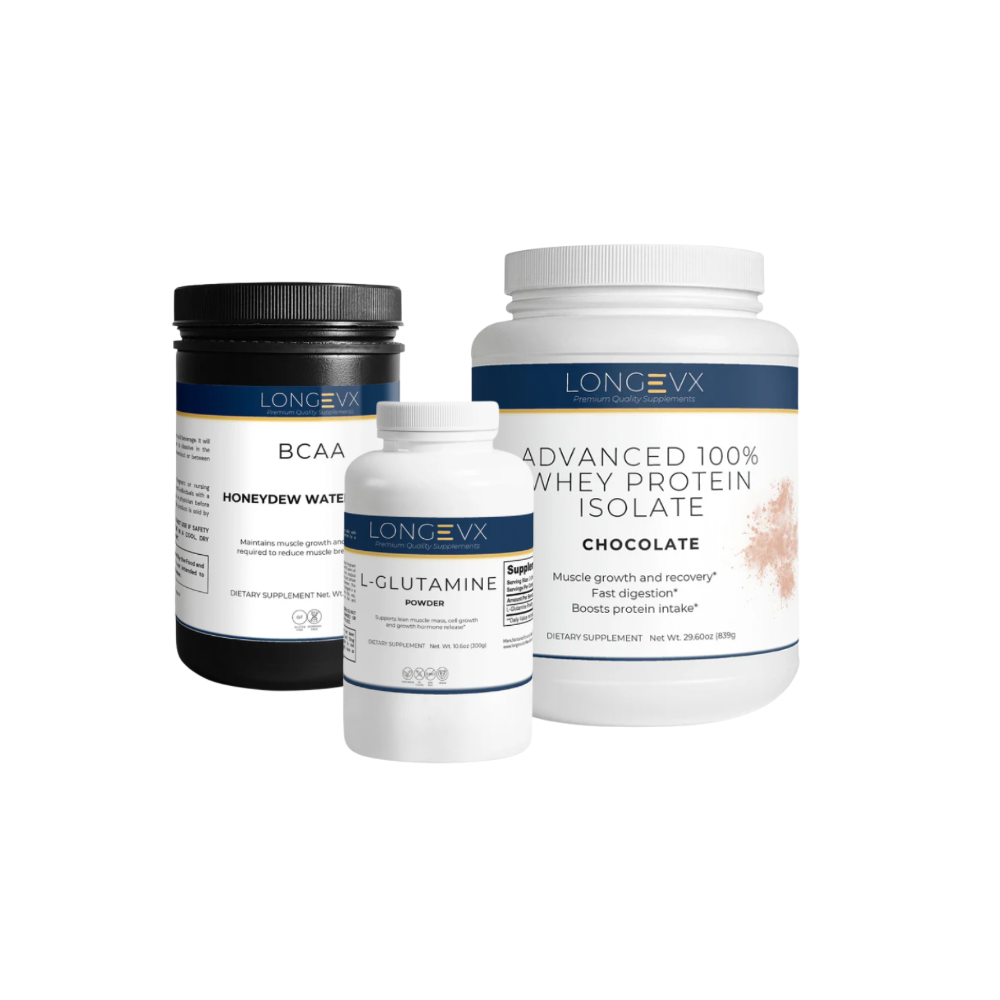 Muscle Recovery & Performance Pack (Protein Isolate: Chocolate) - LongeVX