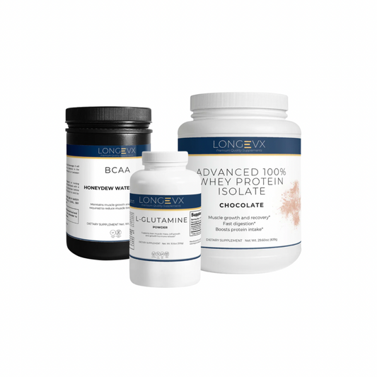 Muscle Recovery & Performance Pack (Protein Isolate: Chocolate) - LongeVX