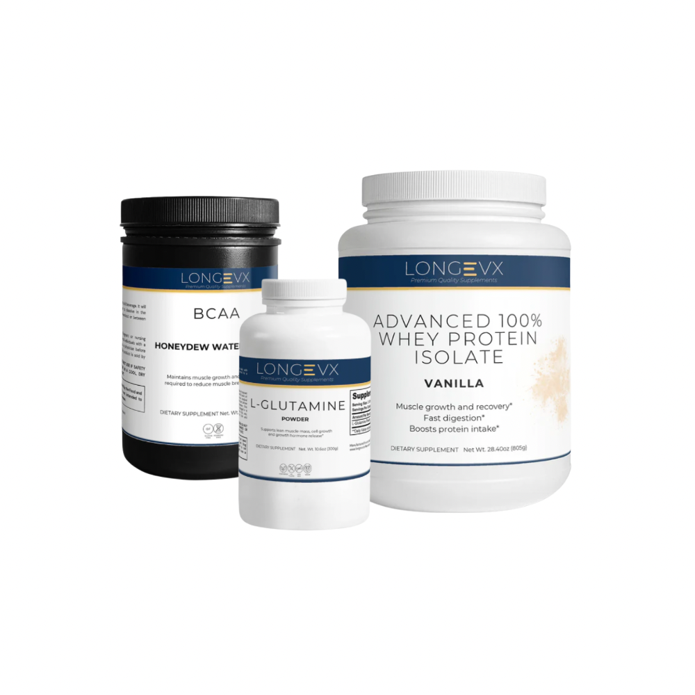Muscle Recovery & Performance Pack (Protein Isolate: Vanilla) - LongeVX