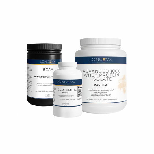 Muscle Recovery & Performance Pack (Protein Isolate: Vanilla) - LongeVX